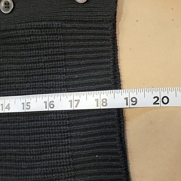 Melrose and Market Size XS Black Button Down‎ Short Cardigan, Long Sleeve, EUC - Picture 9 of 11